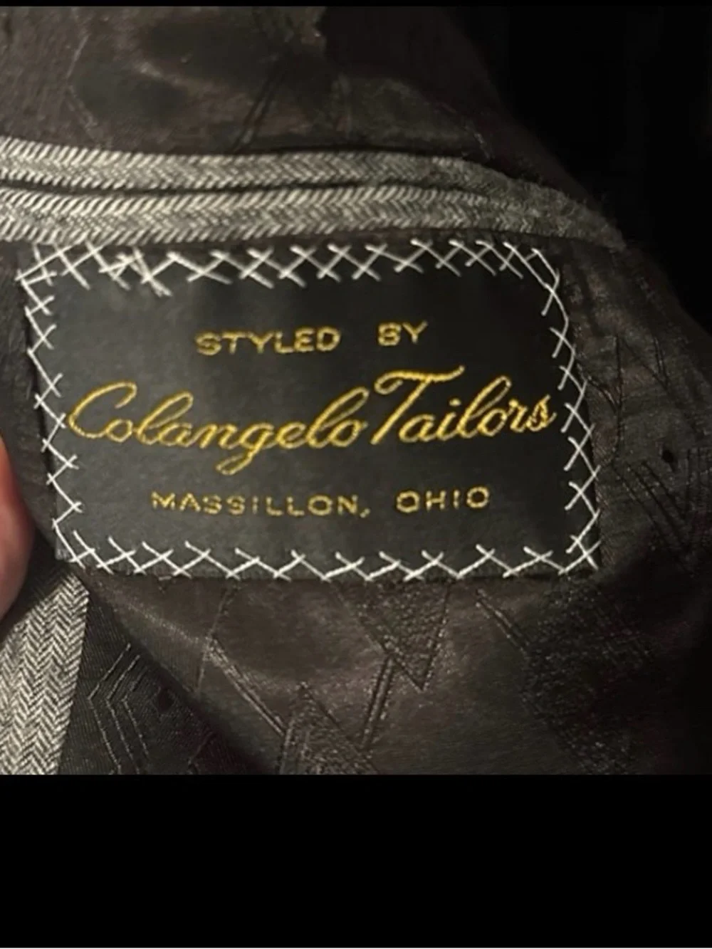 Vintage Gray Single-Breasted Blazer and pants
